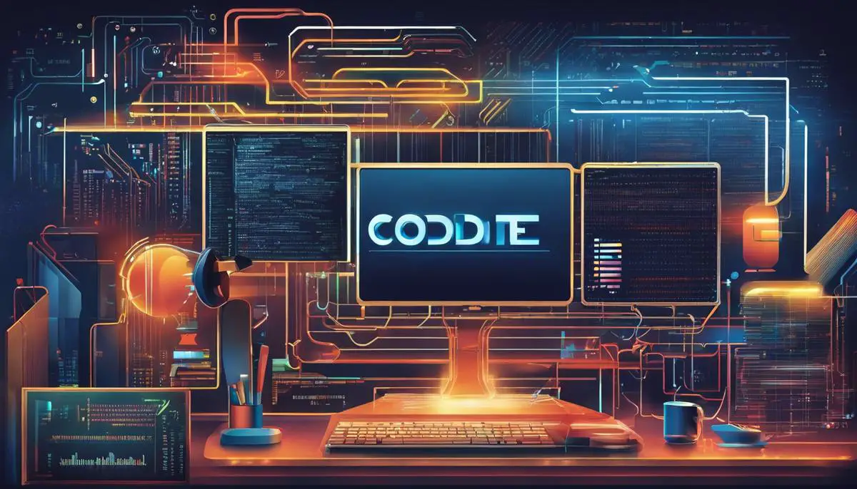 Illustration of code translation, showcasing the transformation of code written in one programming language to another, symbolizing the key role of code translation in the AI realm for enhancing efficiency and inclusivity.