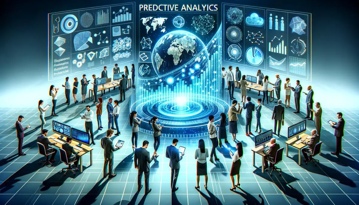 An image showing the power of predictive analytics in a dynamic and digitally-enhanced environment