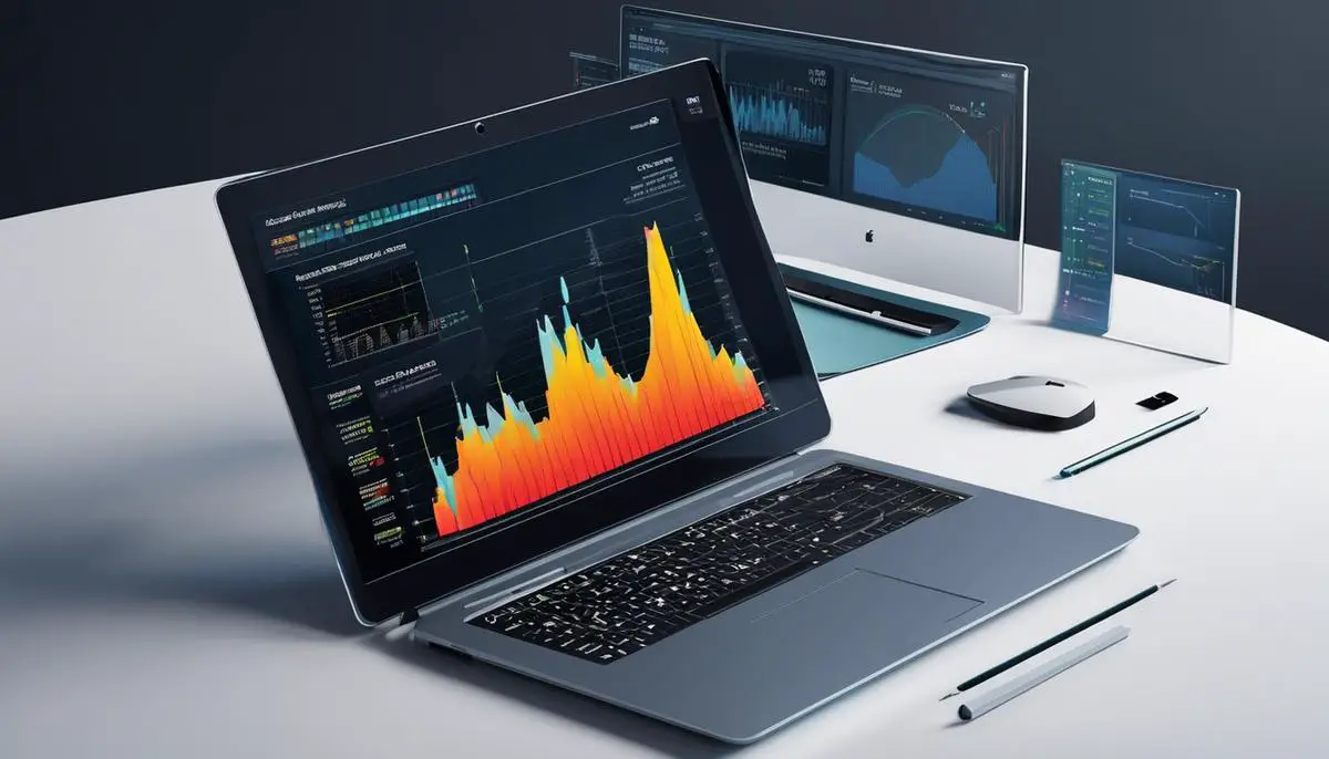 Illustration of a computer analyzing data segments